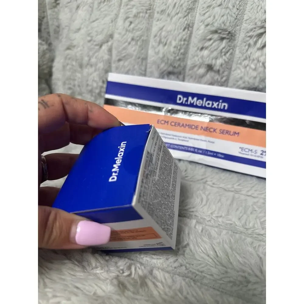 Dr Melaxin Necksphalt ECM Neck Lifting Duo Cream Ampoule Set New